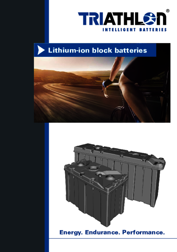 TRIATHLON Lithium-Ion block batteries