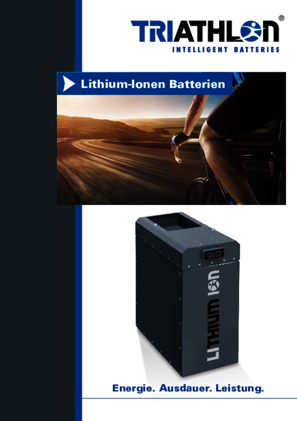 TRIATHLON Lithium-Ionen Batterien